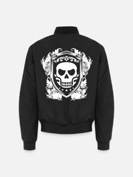 Totenkopf - Unisex Bomberjacke - Schwarz