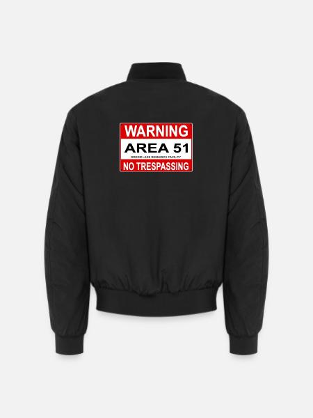 AREA 51 Shield - Unisex Bomber Jacket - black