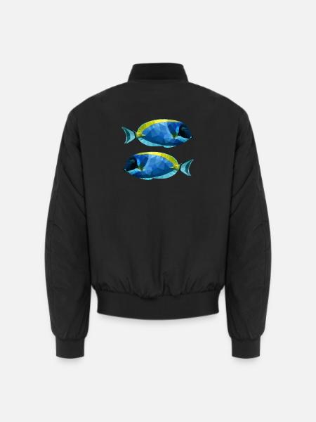 Meeresfisch Bunter Fisch Dori Korallenfisch Korall - Unisex Bomberjacke - Schwarz