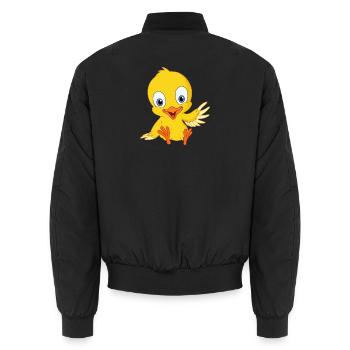 Süßer Küken - Unisex Bomberjacke - Schwarz - Hinten - AI Model Male 185 light (185cm)