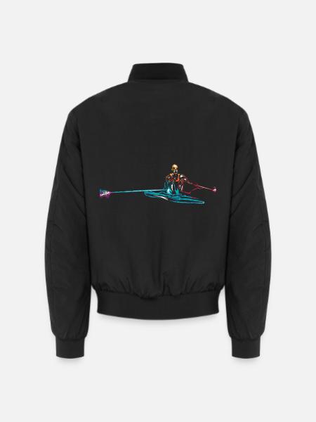 Ausdauernder Rudersport Wettkampf - Unisex Bomberjacke - Schwarz