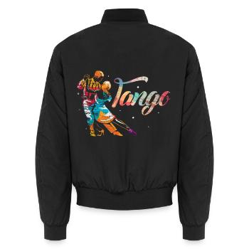 Leidenschaftlicher Tango Buenos Aires - Unisex Bomberjacke - Schwarz - Hinten - AI Model Male 185 light (185cm)