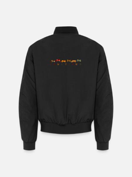 Sauerland "Kühe" Design 1 - Unisex Bomberjacke - Schwarz