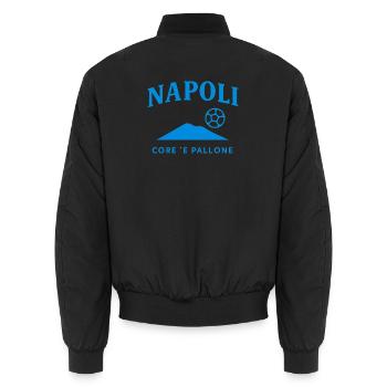 Napoli Core Pallone Logo - Unisex Bomberjacke - Schwarz - Hinten - AI Model Male 185 light (185cm)