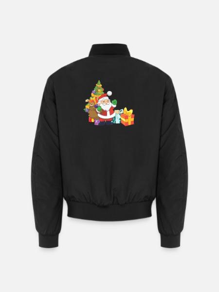 Weihnachtsmann - Unisex Bomberjacke - Schwarz