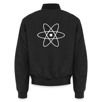 Atom Chemiker Chemie Physik Naturwissenschaft Natu - Unisex Bomberjacke - Schwarz - Hinten - AI Model Male 185 light (185cm)