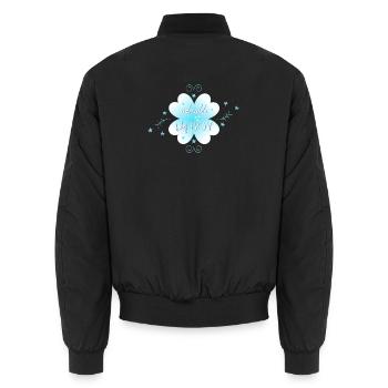 baby boy - Unisex Bomberjacke - Schwarz - Hinten - AI Model Male 185 light (185cm)