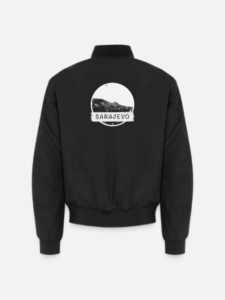Sarajevo City - Unisex Bomberjacke - Schwarz