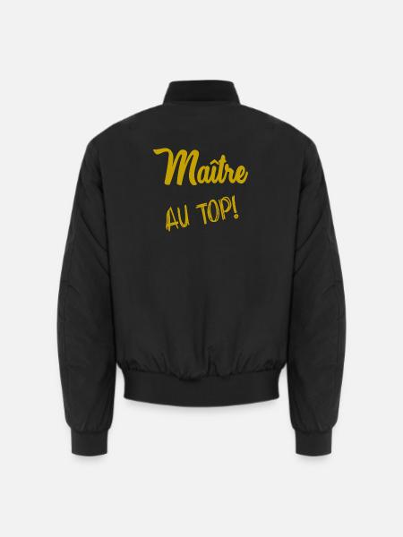 MASTER. MASTER - Unisex Bomber Jacket - black