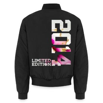 12TH BIRTHDAY LIMITED EDITION 2014 - Unisex Bomber Jacket - black - Back - AI Model Male 185 light (185cm)