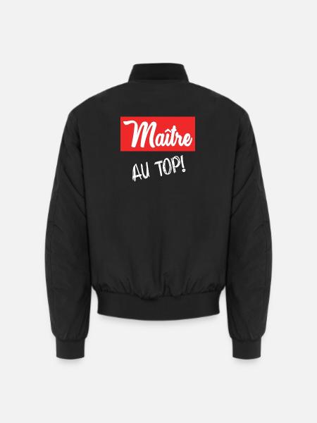 MASTER - Unisex Bomber Jacket - black