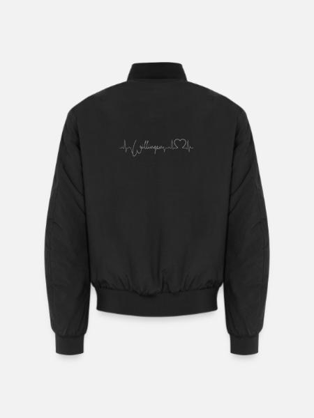 Willingen Herzschlag, Designfarbe frei wählbar! - Unisex Bomberjacke - Schwarz