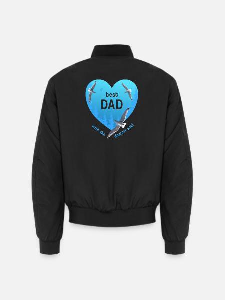 best dad daddy - Unisex Bomberjacke - Schwarz