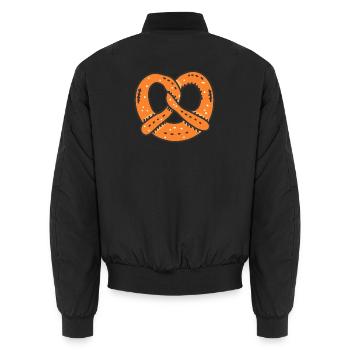 Breze - Unisex Bomberjacke - Schwarz - Hinten - AI Model Male 185 light (185cm)