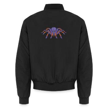 Spider Lover Spider Whisperer Arachnid Tarantula ( - Unisex Bomberjacke - Schwarz - Hinten - AI Model Male 185 light (185cm)