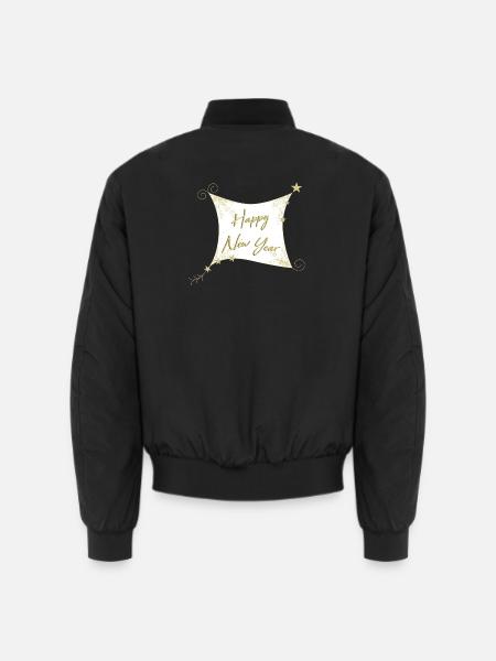 HAPPY NEW YEAR - Unisex Bomberjacke - Schwarz