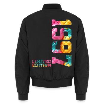 29TH BIRTHDAY LIMITED EDITION 1997 - Unisex Bomber Jacket - black - Back - AI Model Male 185 light (185cm)