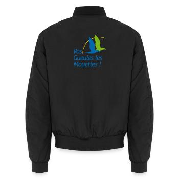 Charentes Maritimes - Vos Gueules Les Mouettes ! - Bomber unisexe - noir - Dos - AI Model Male 185 light (185cm)