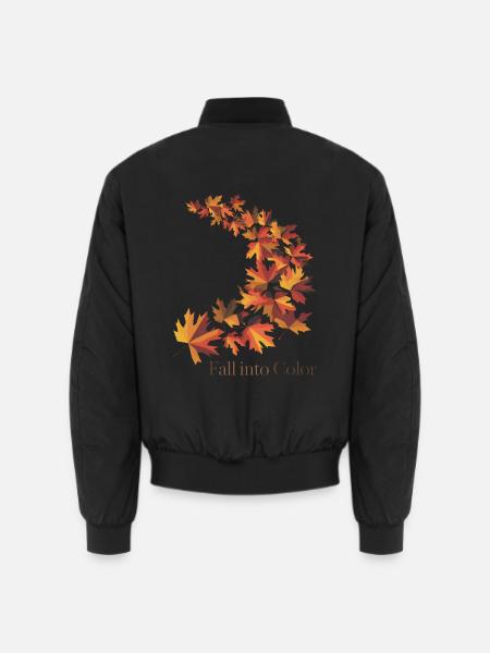 Fallen Sie in Farbe - Unisex Bomberjacke - Schwarz