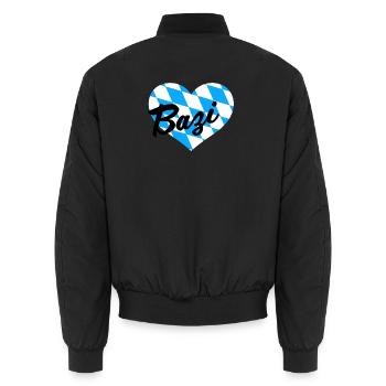 Bayerischer Bazi - Unisex Bomberjacke - Schwarz - Hinten - AI Model Male 185 light (185cm)