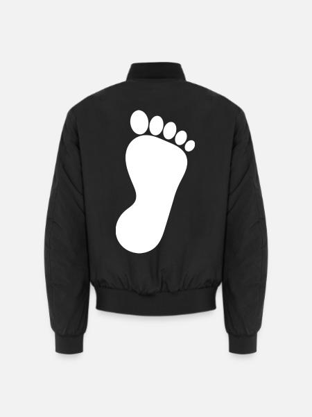 Fuß Füße Fußpflege Podologie Geschenk Geschenkidee - Unisex Bomberjacke - Schwarz