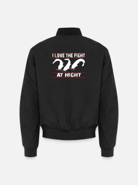 I fish catfish - catfish angler - Unisex Bomber Jacket - black
