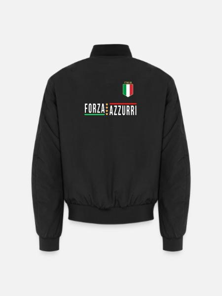 Italien Jersey FORZA AZZURI 2021 - Unisex Bomberjacke - Schwarz