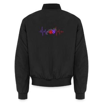 Theater Broadway Musical Bühne Darstellerin Schaus - Unisex Bomberjacke - Schwarz - Hinten - AI Model Male 185 light (185cm)