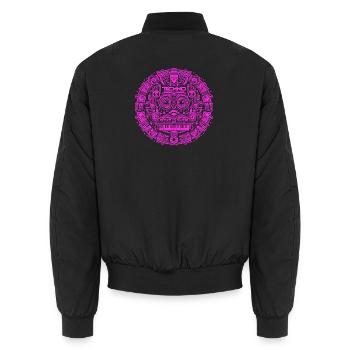 Techno Music Logo - Bomber unisexe - noir - Dos - AI Model Male 185 light (185cm)