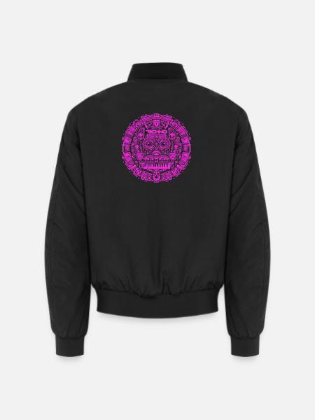 Techno Music Logo - Unisex Bomberjacke - Schwarz