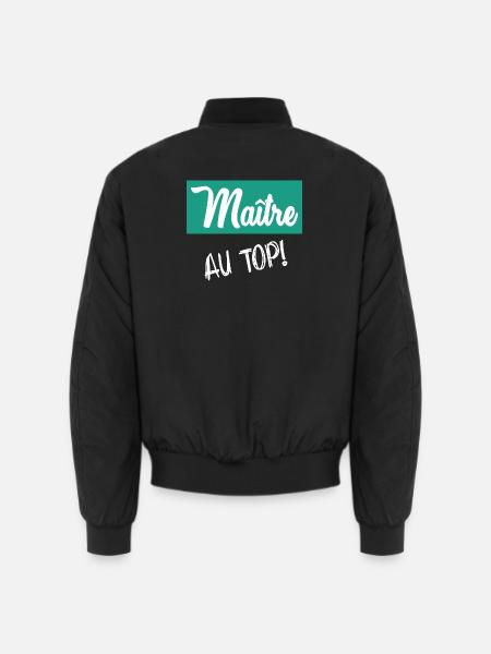 MASTER. MASTER - Unisex Bomber Jacket - black