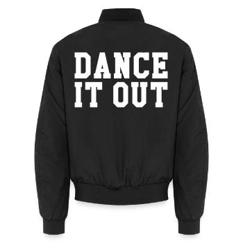 Dance it out - Unisex Bomberjacke - Schwarz - Hinten - AI Model Male 185 light (185cm)