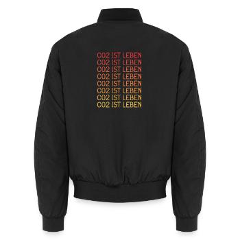 CO2 ist Leben - Unisex Bomberjacke - Schwarz - Hinten - AI Model Male 185 light (185cm)