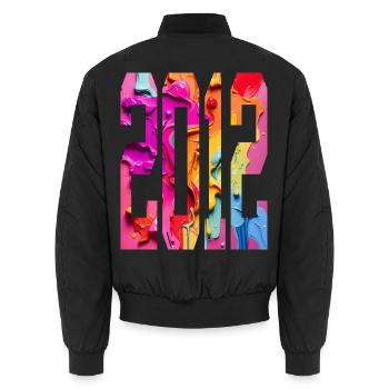 BUNT 14TH BIRTHDAY 2012 - Unisex Bomber Jacket - black - Back - AI Model Male 185 light (185cm)