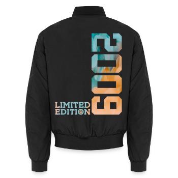 17TH BIRTHDAY LIMITED EDITION 2009 - Unisex Bomber Jacket - black - Back - AI Model Male 185 light (185cm)