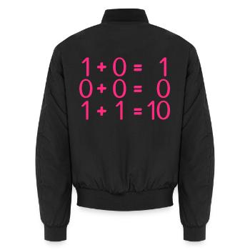 Informatik Regeln Programmierer - Unisex Bomberjacke - Schwarz - Hinten - AI Model Male 185 light (185cm)