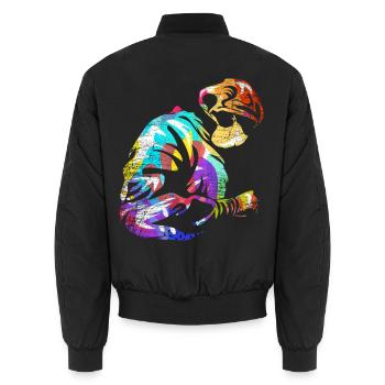 Neurochirurgin Doktor Geschenk - Unisex Bomberjacke - Schwarz - Hinten - AI Model Male 185 light (185cm)