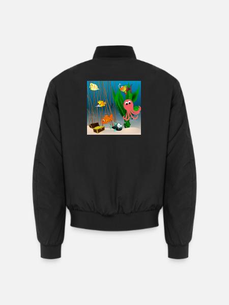 Marine life - Unisex Bomber Jacket - black