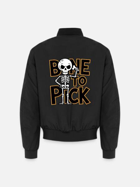 Bone To Pick - Unisex Bomber Jacket - black