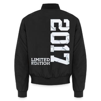 9TH BIRTHDAY LIMITED EDITION 2017 - Unisex Bomber Jacket - black - Back - AI Model Male 185 light (185cm)