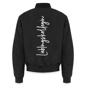 Lieblingskollegin - Unisex Bomberjacke - Schwarz - Hinten - AI Model Male 185 light (185cm)