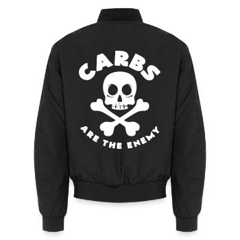 céto - Bomber unisexe - noir - Dos - AI Model Male 185 light (185cm)