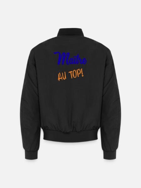 MAITRE - Bomber unisexe - noir