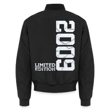 17TH BIRTHDAY LIMITED EDITION 2009 - Unisex Bomber Jacket - black - Back - AI Model Male 185 light (185cm)