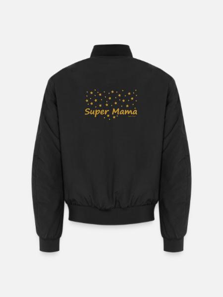 Super Mama - Unisex Bomberjacke - Schwarz