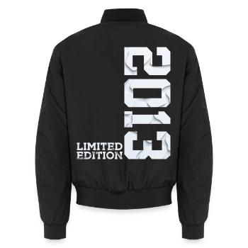 13TH BIRTHDAY LIMITED EDITION 2013 - Unisex Bomber Jacket - black - Back - AI Model Male 185 light (185cm)