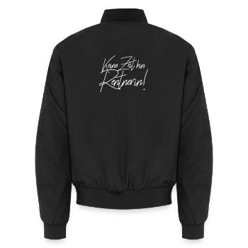 Keine Zeit bin Rentnerin. - Unisex Bomberjacke - Schwarz - Hinten - AI Model Male 185 light (185cm)