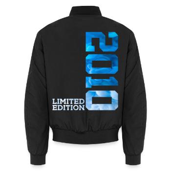 16TH BIRTHDAY LIMITED EDITION 2010 - Unisex Bomber Jacket - black - Back - AI Model Male 185 light (185cm)
