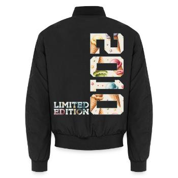 SOMMER LIMITED EDITION 2010 EIS 16. GEBURTSTAG - Unisex Bomber Jacket - black - Back - AI Model Male 185 light (185cm)