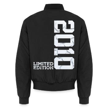 16TH BIRTHDAY LIMITED EDITION 2010 - Unisex Bomber Jacket - black - Back - AI Model Male 185 light (185cm)